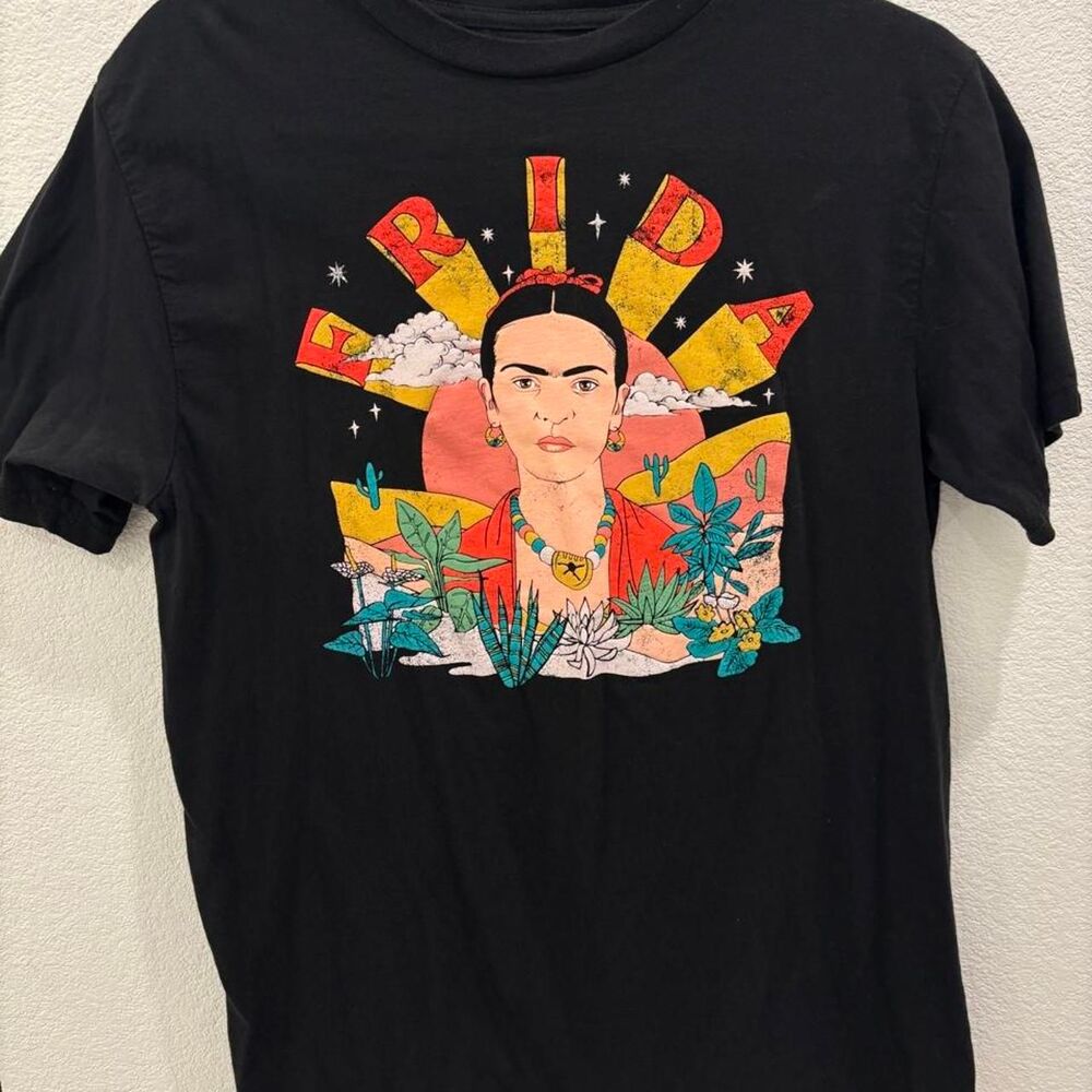 Frida Kahlo black cotton t-shirt